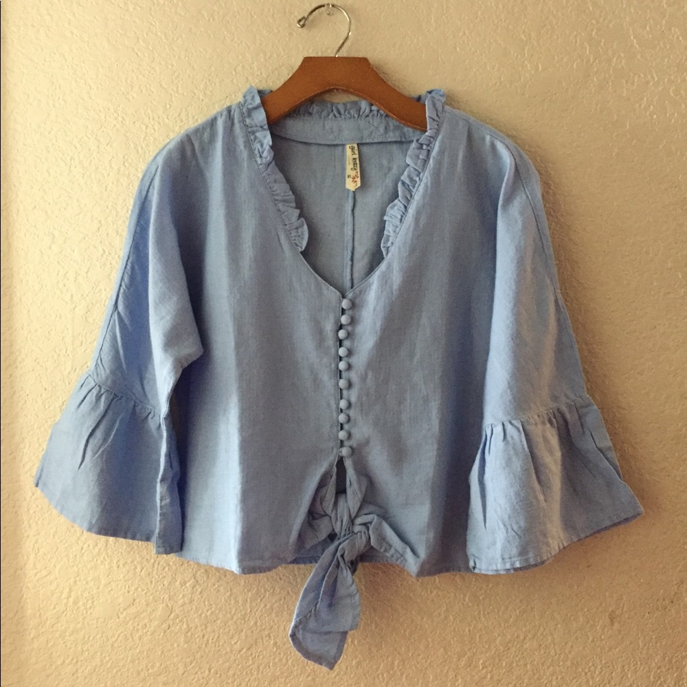 Chambray Colored Top